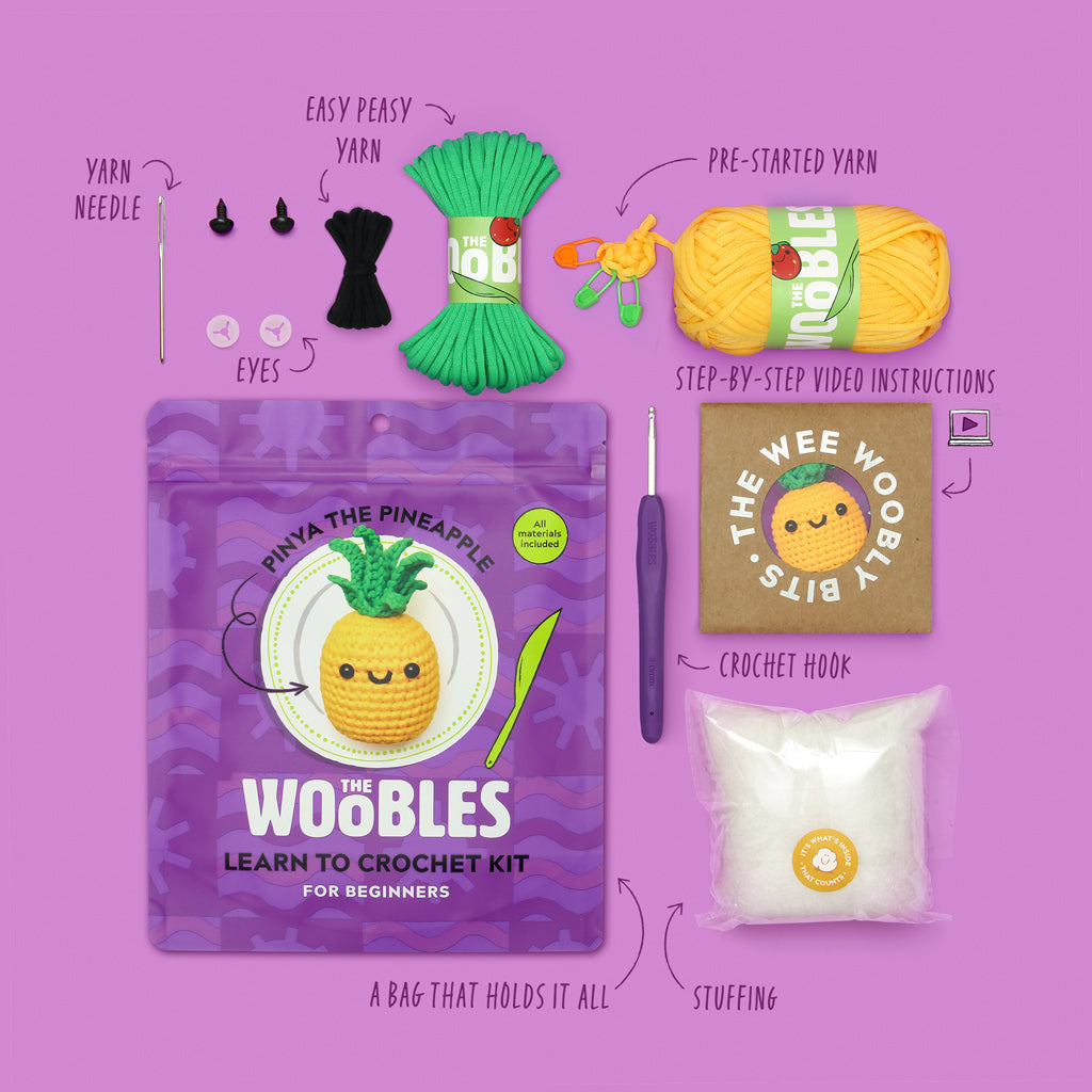 Pinya the Pineapple Crochet Kit