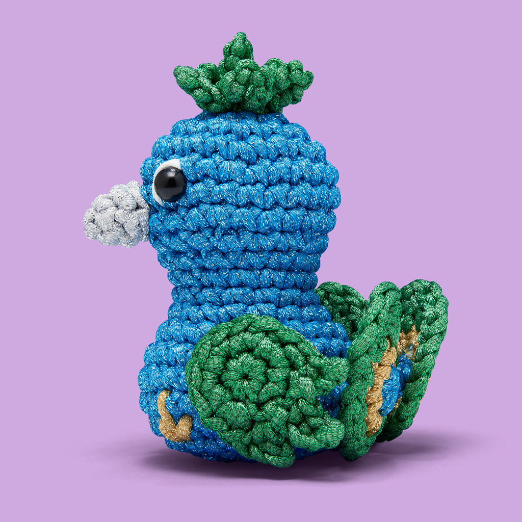 Reginald the Peacock Crochet Kit
