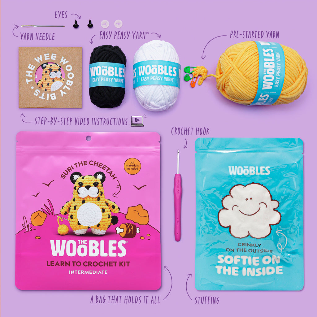 Suri the Cheetah Crochet Kit